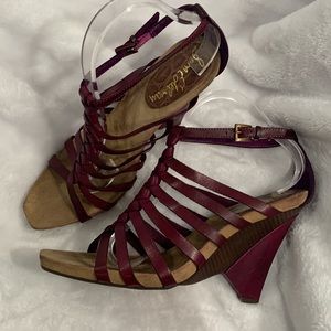 Sam Edelman Saville Women Gladiator Wedge heels Size 12 Color Violet